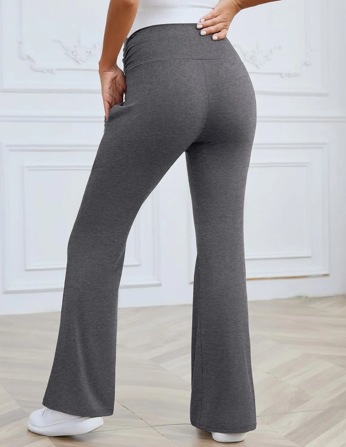 PACBREEZE Women's Maternity Pants Lounge Workout Joggers Over The Belly Pajama Sweatpants Stretchy Pregnancy Pants