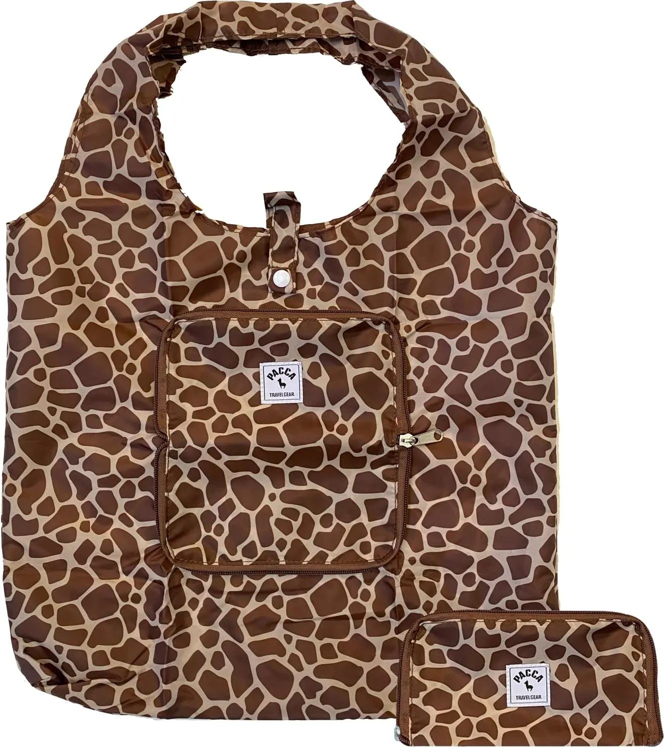 Pacca Packable Travel Tote for Women | Small Foldable, Reusable Shoulder Bag for Beach, Grocery, Shopping, Cruise, Resort