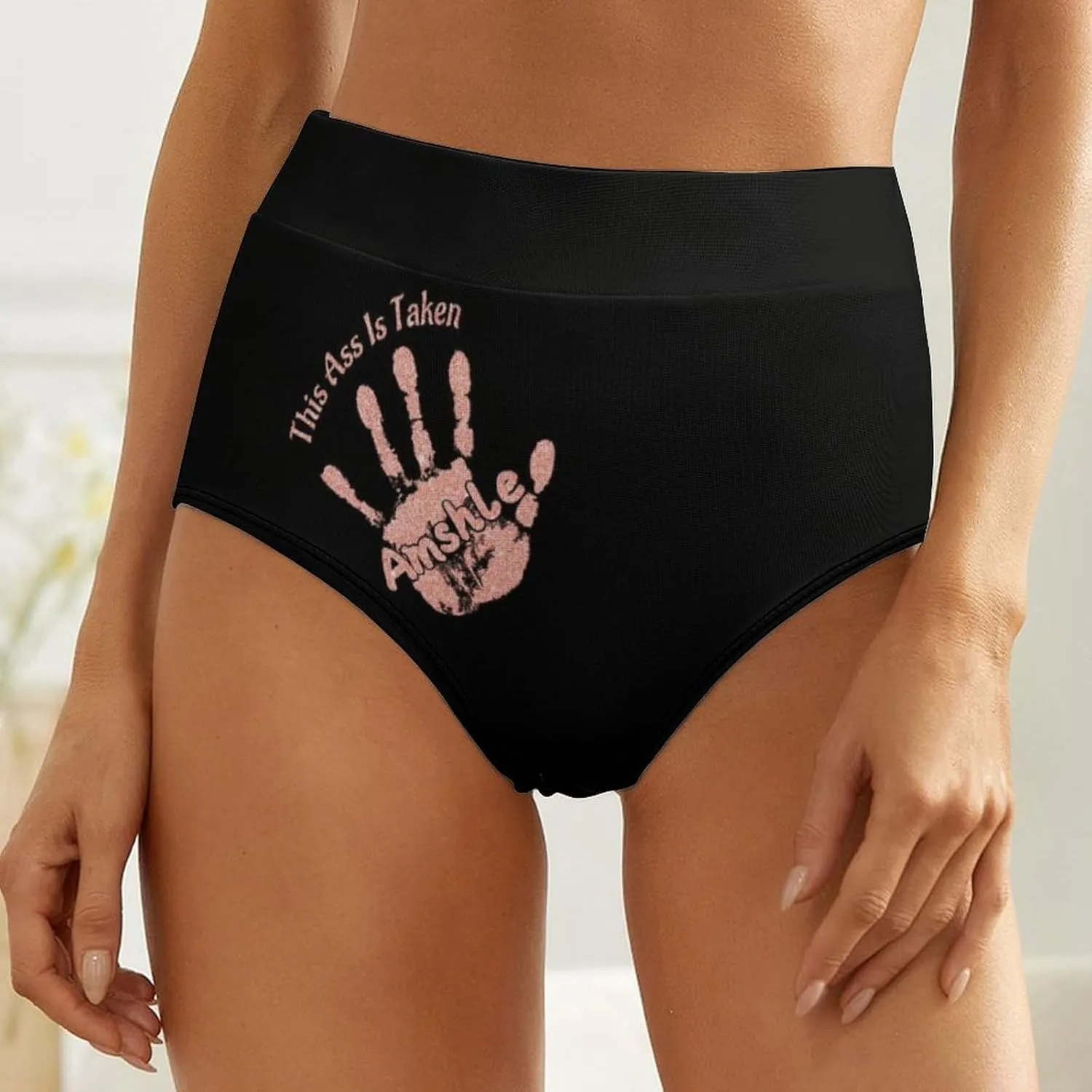 Personalized Hand This is Taken Legging for Women, Custom Name This Belongs to Funny Leggings Pants for Wife Naughty Gift