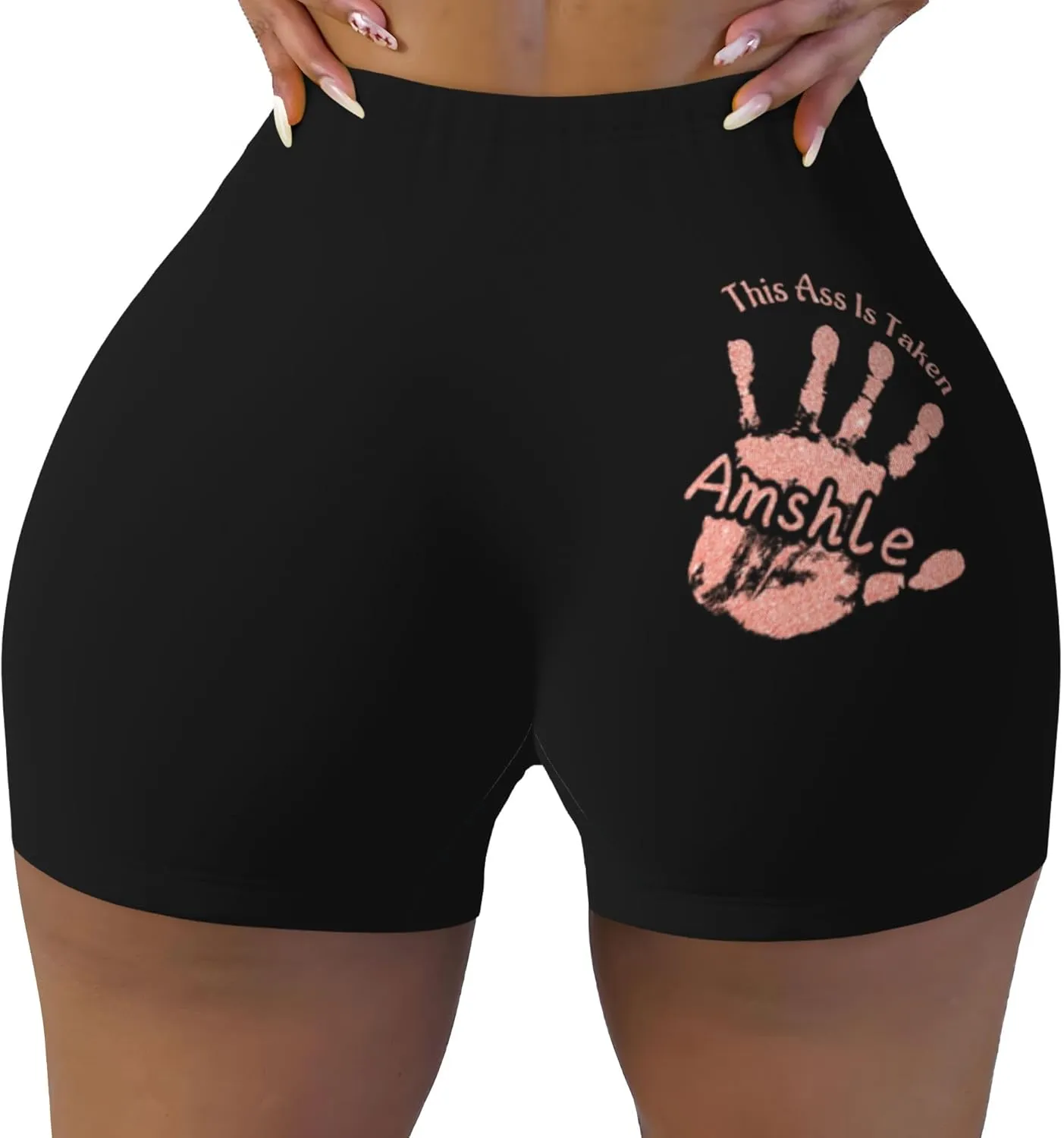 Personalized Hand This is Taken Legging for Women, Custom Name This Belongs to Funny Leggings Pants for Wife Naughty Gift
