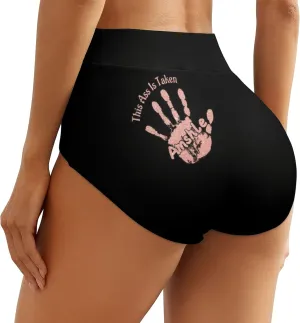 Personalized Hand This is Taken Legging for Women, Custom Name This Belongs to Funny Leggings Pants for Wife Naughty Gift