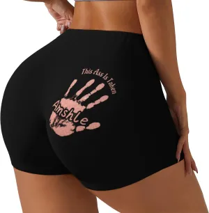 Personalized Hand This is Taken Legging for Women, Custom Name This Belongs to Funny Leggings Pants for Wife Naughty Gift