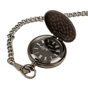 Personalized Midnight Black Pocket Watch - 1.5"