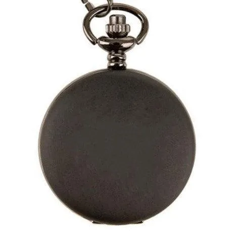 Personalized Midnight Black Pocket Watch - 1.5"