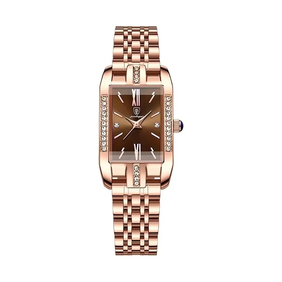 PetiteLuxe Slim Luminous Stainless Steel Quartz Watch