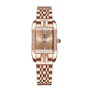 PetiteLuxe Slim Luminous Stainless Steel Quartz Watch