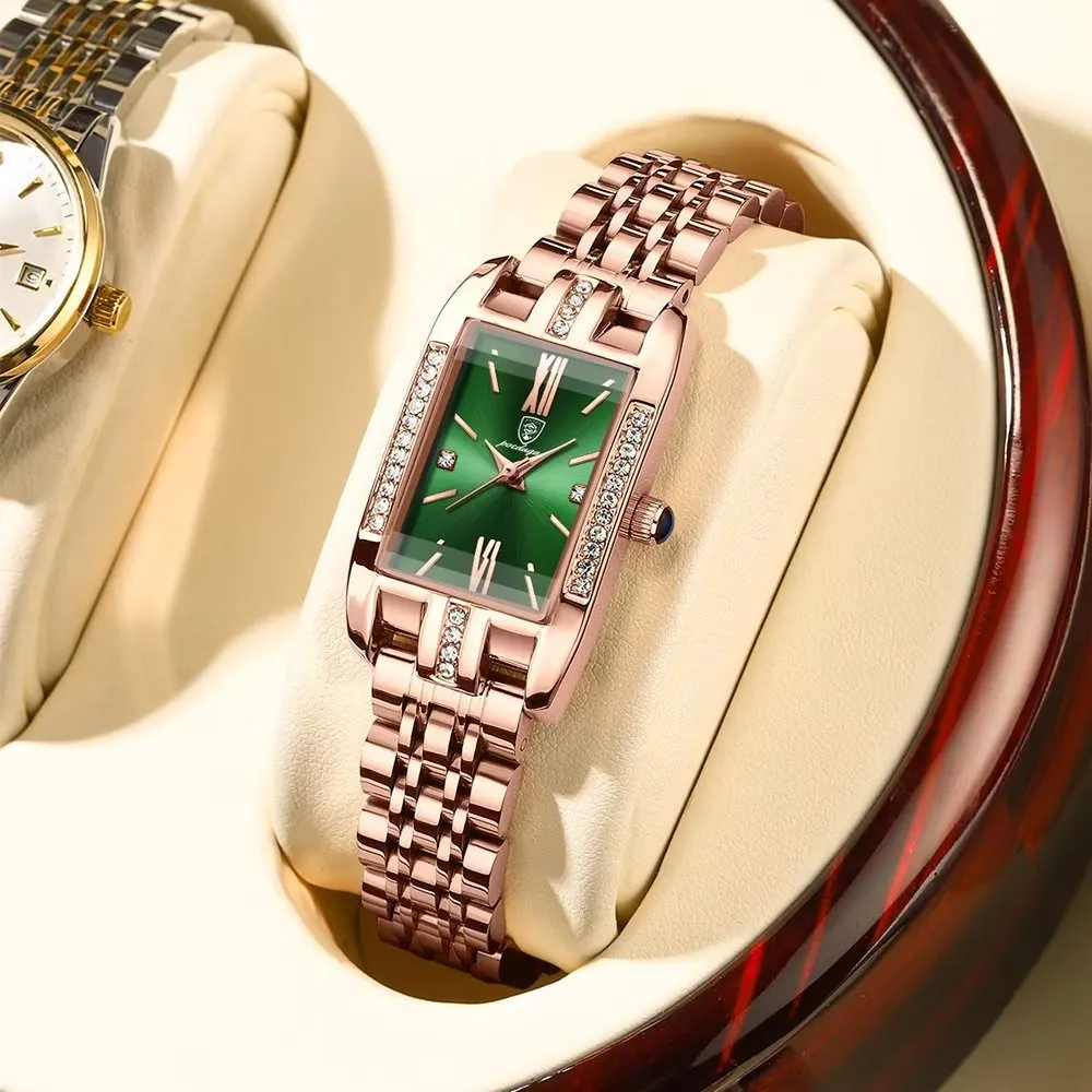 PetiteLuxe Slim Luminous Stainless Steel Quartz Watch