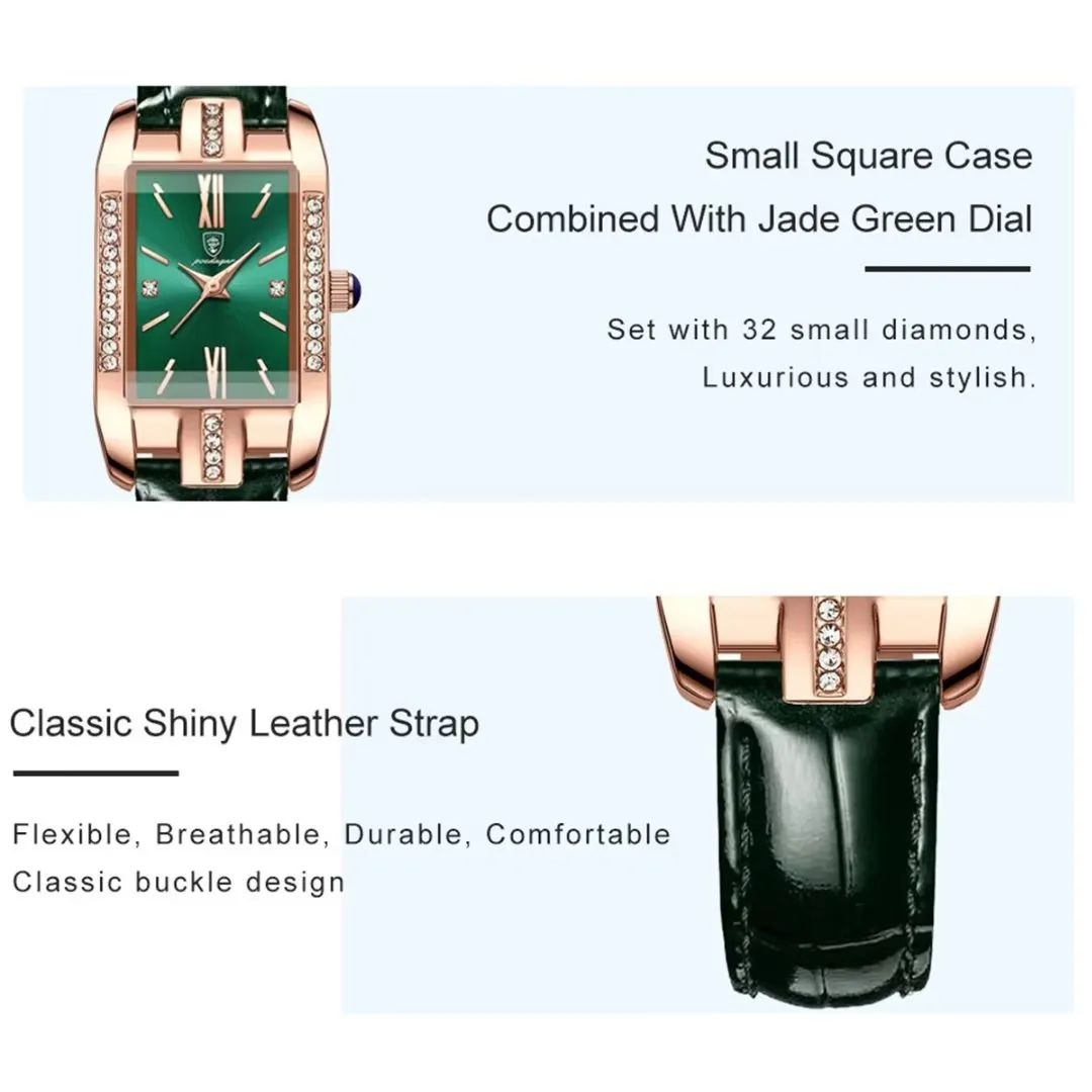 PetiteLuxe Slim Luminous Stainless Steel Quartz Watch