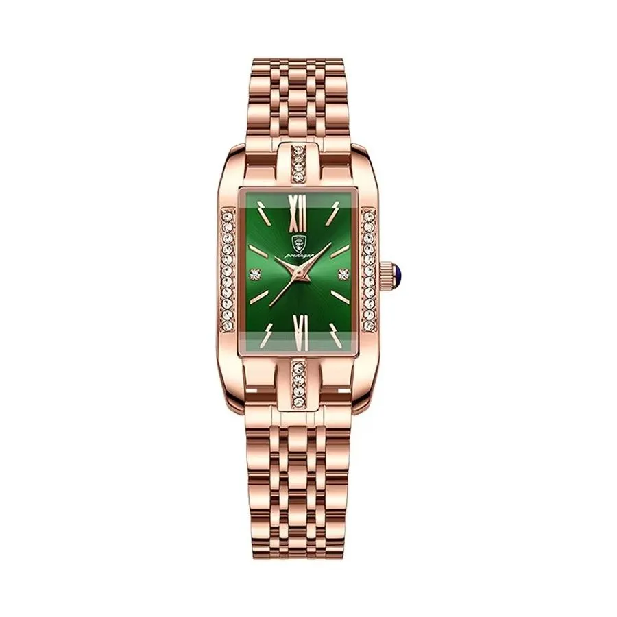 PetiteLuxe Slim Luminous Stainless Steel Quartz Watch