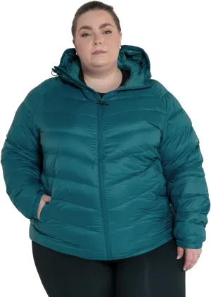Plus Size 1X-6X Packable Down Jacket Hooded Coat