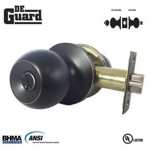 Premium Knob Set - Oil Rubbed Bronze - Entrance - Grade 3 - ( SC1 / KW1 )