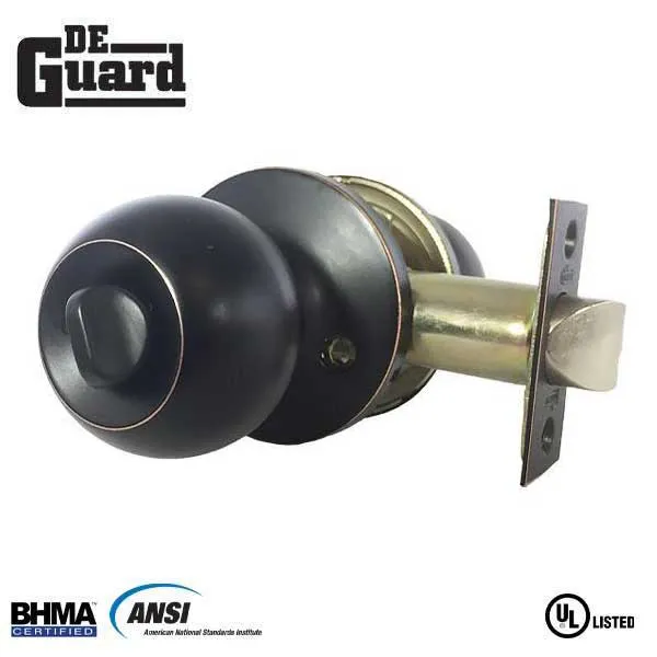 Premium Knob Set - Oil Rubbed Bronze - Entrance - Grade 3 - ( SC1 / KW1 )