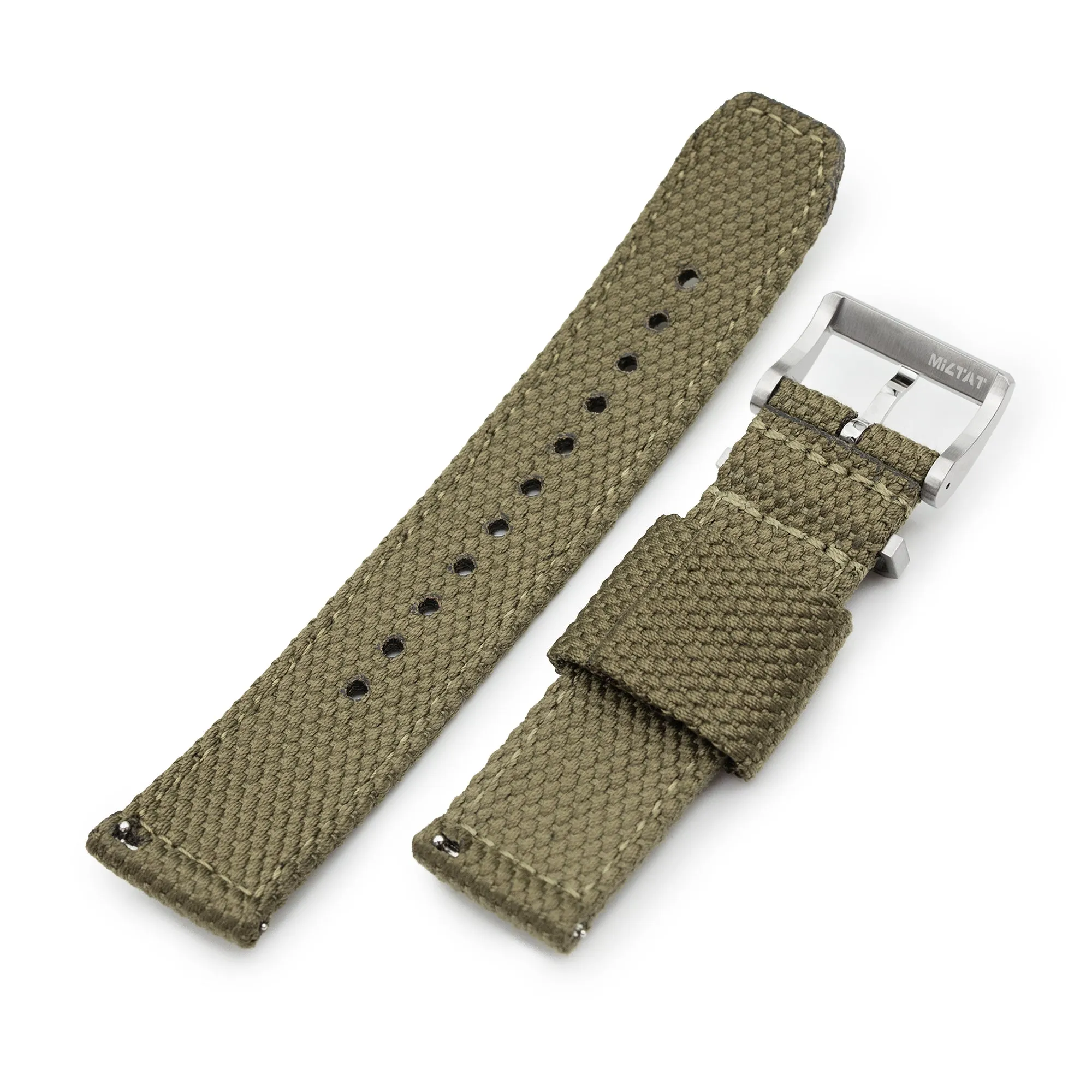 Q.R. 2-pcs Premium Nylon weaved, Military Green
