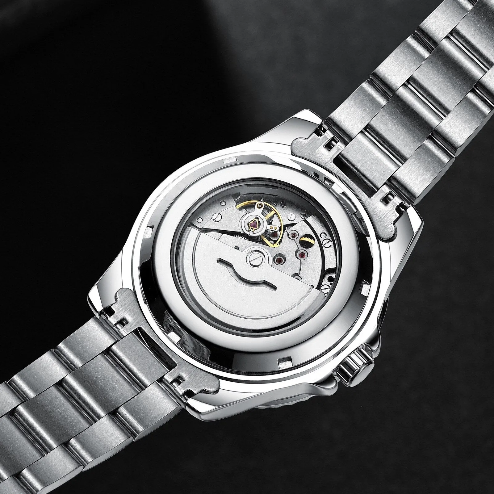 "Stylish Men's Night Light Watch with Solid Steel Belt - 2021's Hottest Fashion Calendar Timepiece!"
