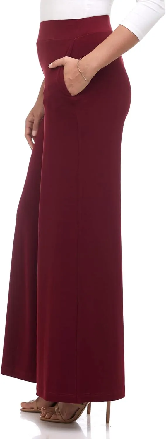 REKUCCI Travel in Style Women's Stretchy Elegant Palazzo Wide Leg Pant