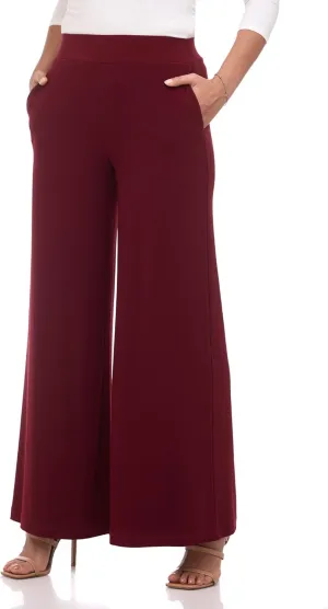 REKUCCI Travel in Style Women's Stretchy Elegant Palazzo Wide Leg Pant