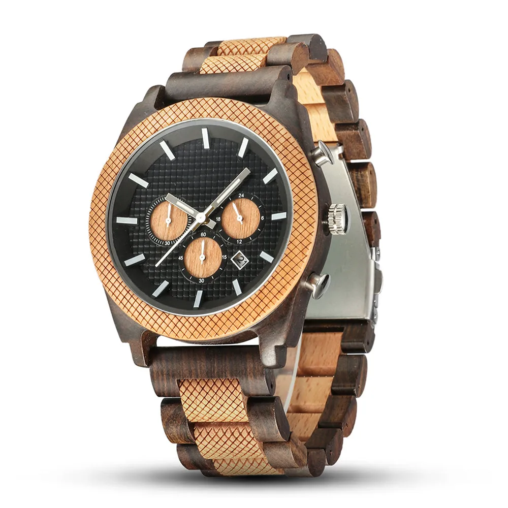 Rosa-Men Wood Watch Personalized Gift