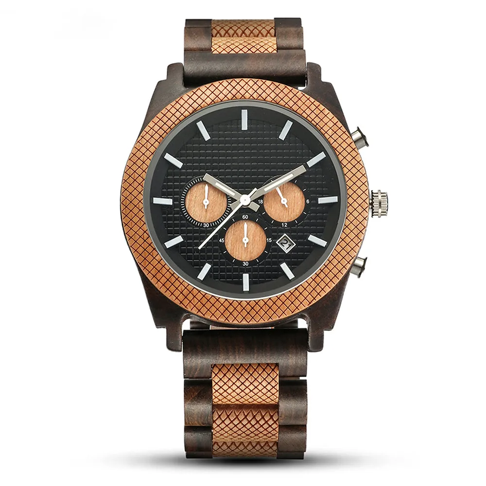 Rosa-Men Wood Watch Personalized Gift