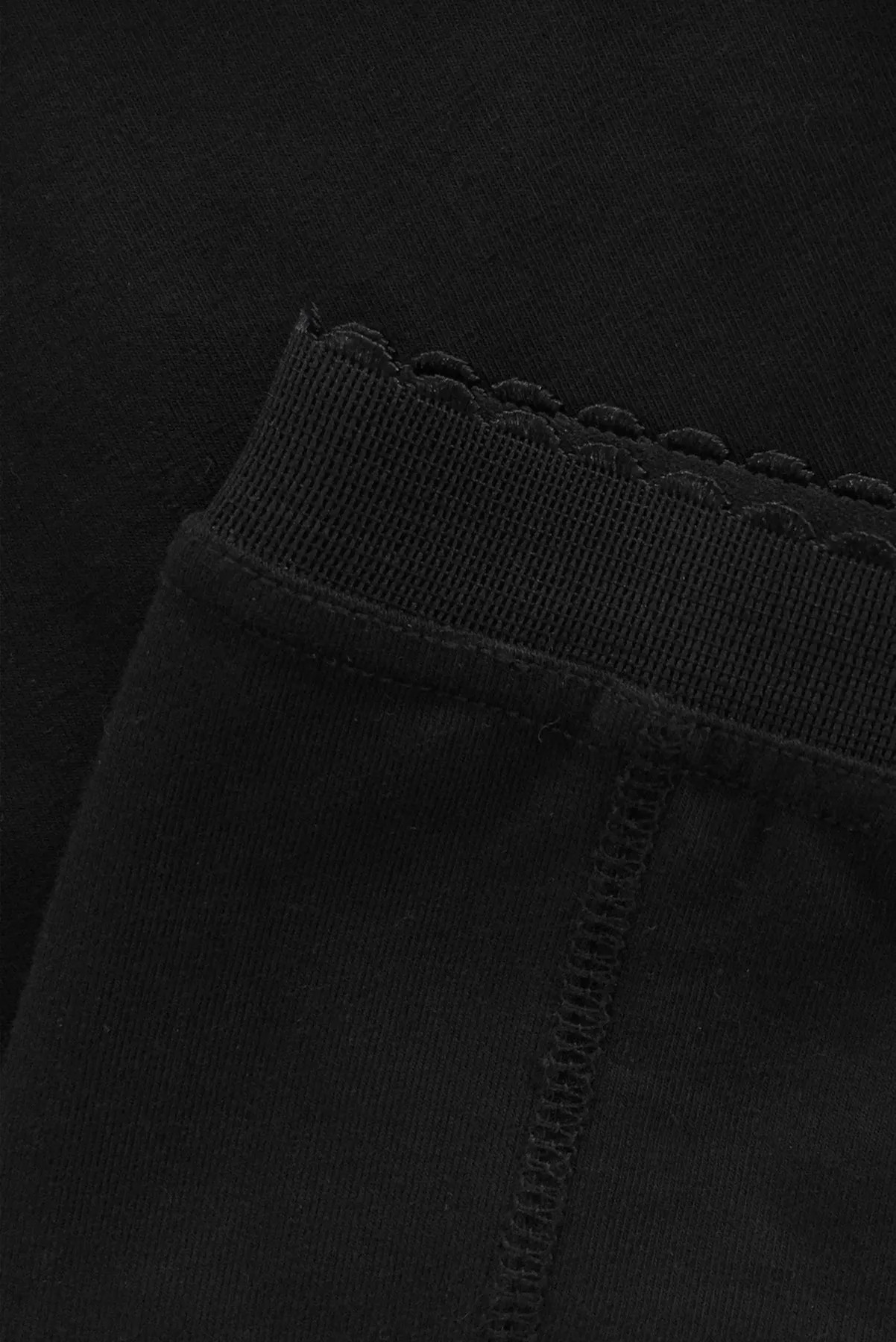 Scallop Bike Short - Black