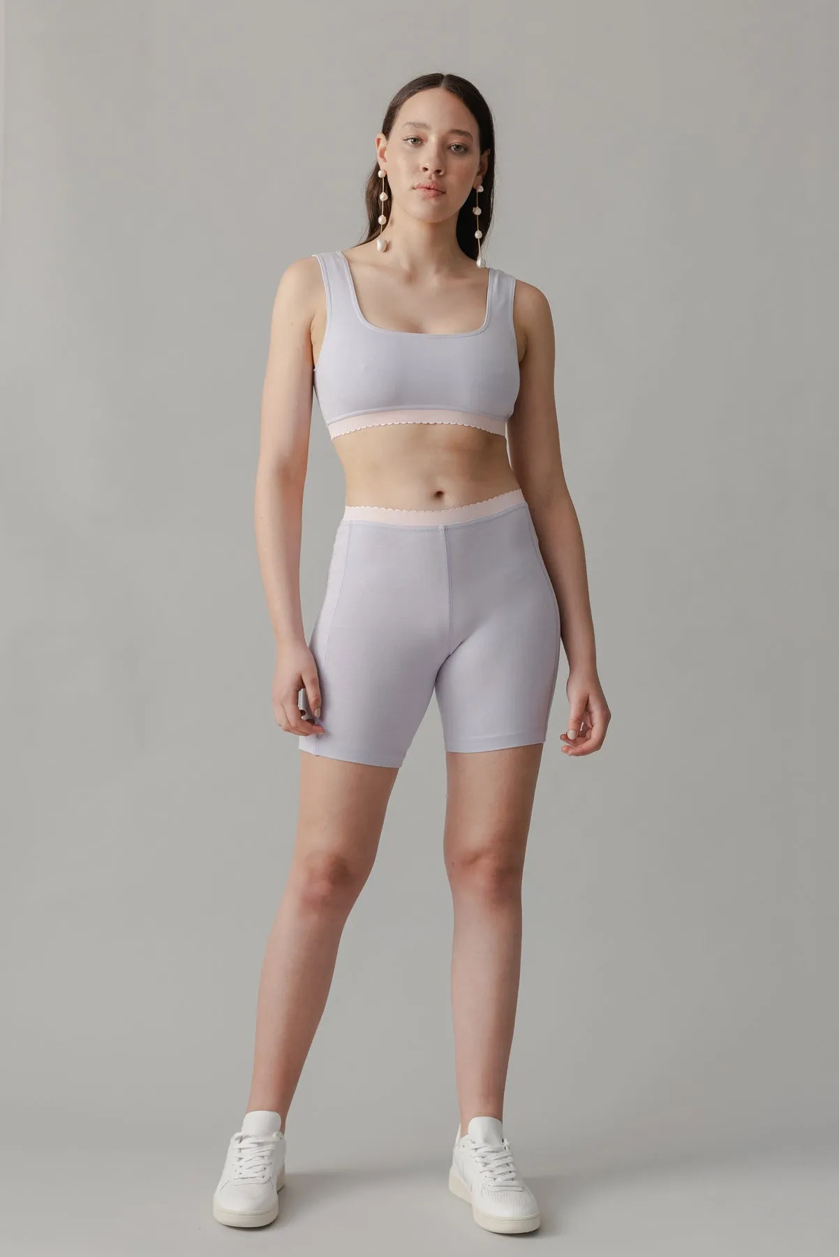 Scallop Bike Short - Marshmallow