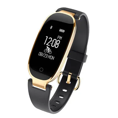 SCOMAS S3 Bluetooth Waterproof Smart Watch Fashion Women Ladies Heart Rate Monitor Fitness Tracker Smartwatch for Android IOS
