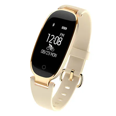 SCOMAS S3 Bluetooth Waterproof Smart Watch Fashion Women Ladies Heart Rate Monitor Fitness Tracker Smartwatch for Android IOS