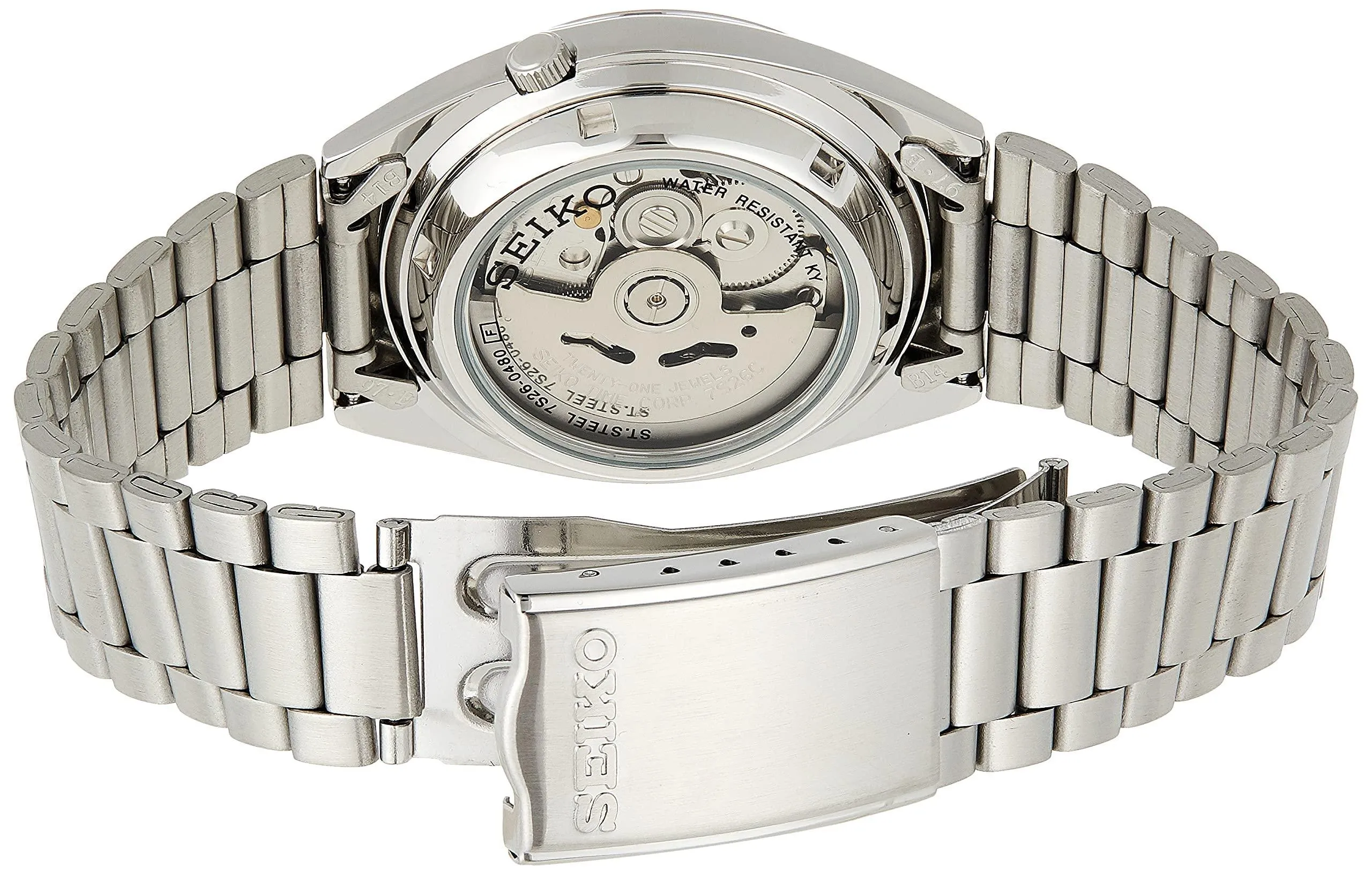 Seiko 5 Men's Stainless Steel Watch, Midnight