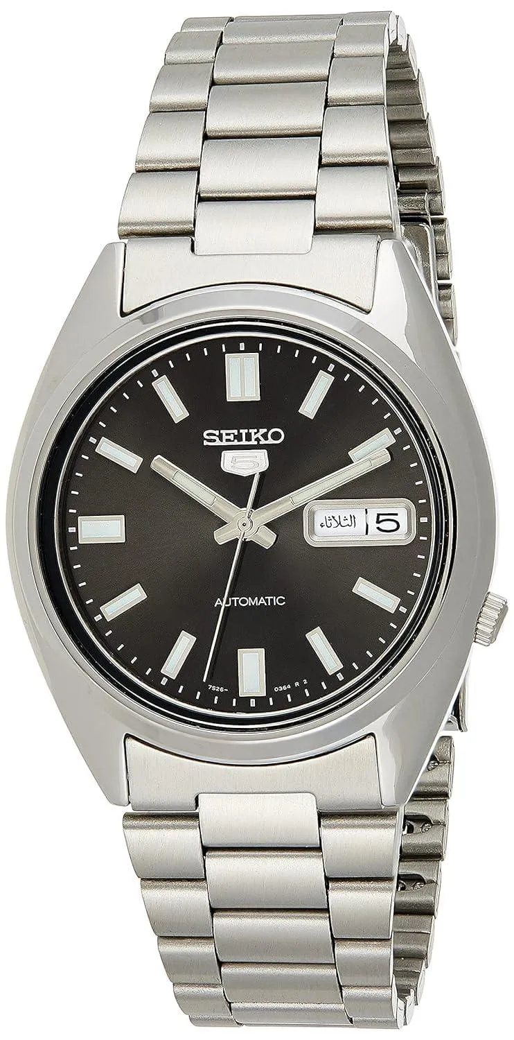 Seiko 5 Men's Stainless Steel Watch, Midnight