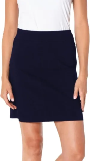 SLIM-SATION Women's Golf Wide Band Pull On Skirt with Real Pockets