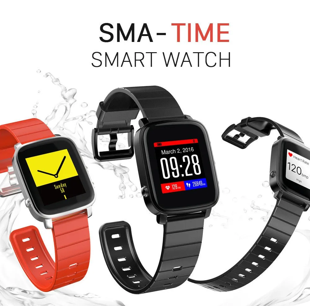 SMA - TIME Bluetooth Sports Waterproof Smart Watch for Android & IOS