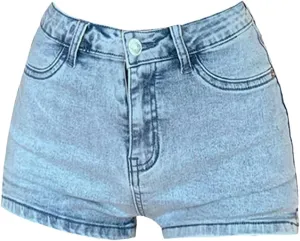 Spring Summer Distressed Hem Denim Shorts Women Retro Ripped Edgy Y2k Baggy Hot Pants