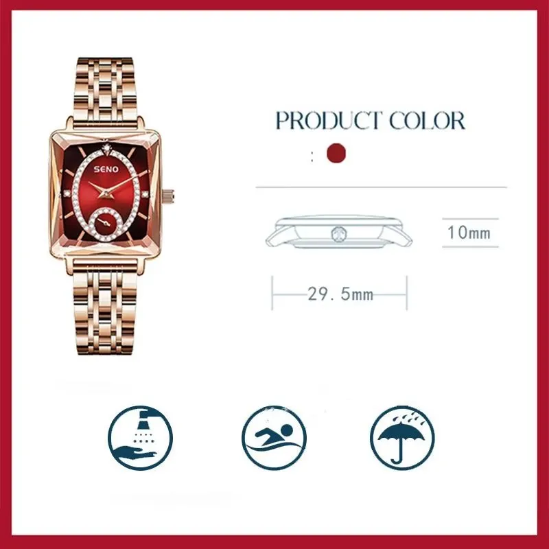 Squarify Fashionable 29.5MM Dial Student Watch
