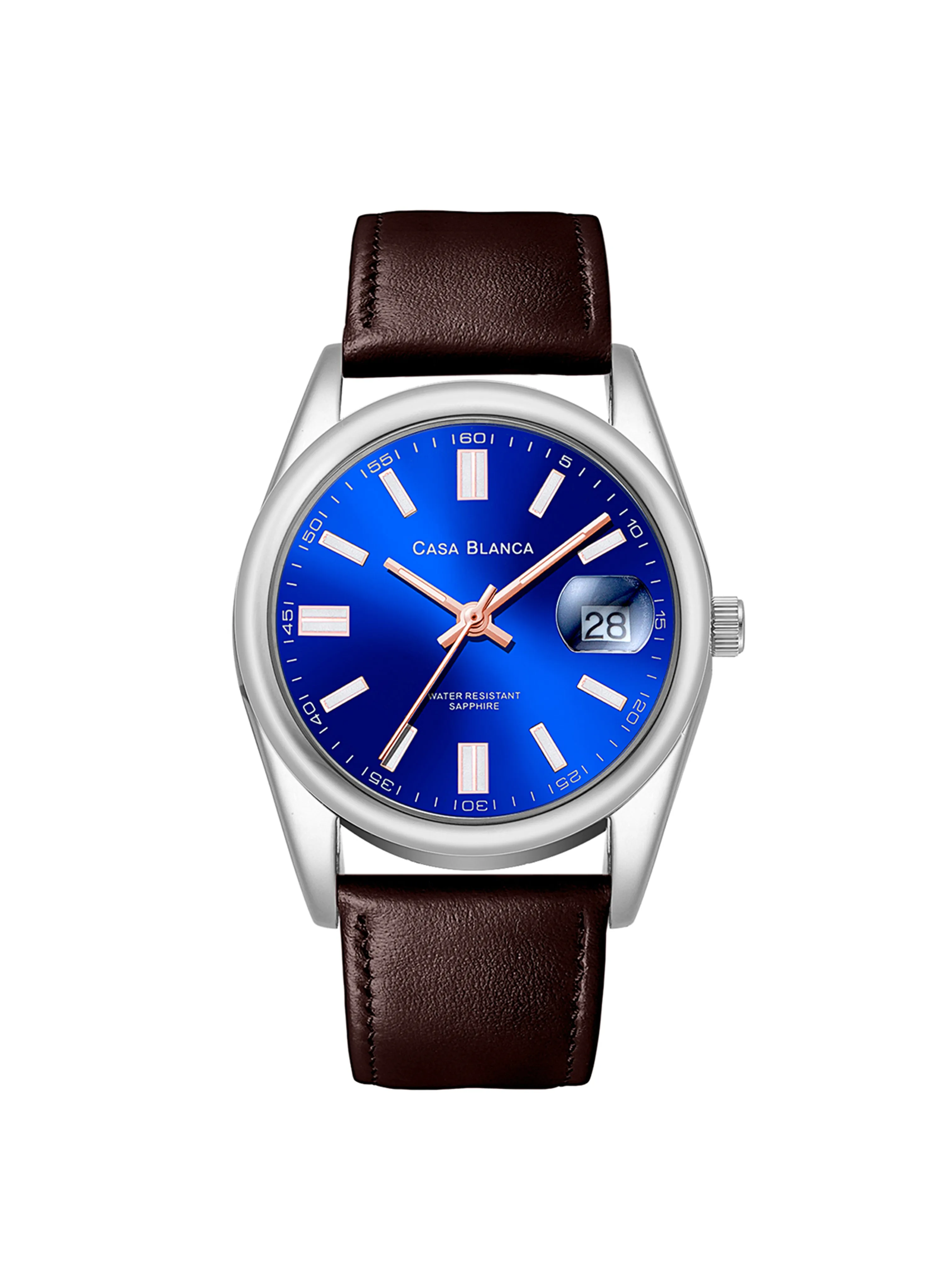 Statement Blue Silver Watch