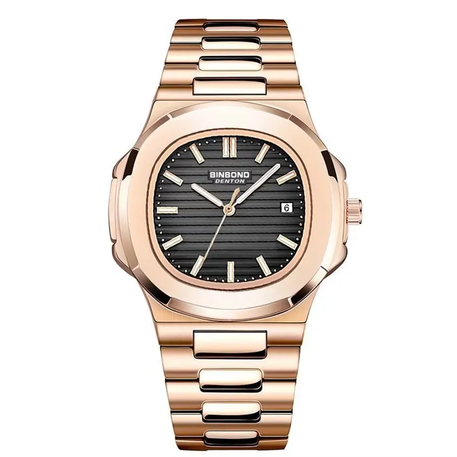 SteelLux Precision Calendar Quartz Business Waterproof Watch