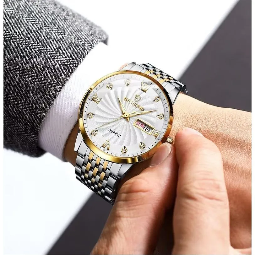SteelLux Precision Calendar Quartz Casual Waterproof Watch