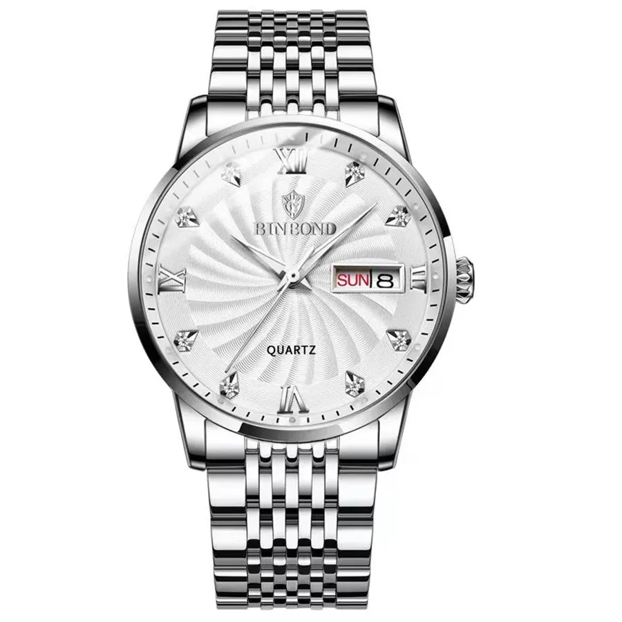 SteelLux Precision Calendar Quartz Casual Waterproof Watch
