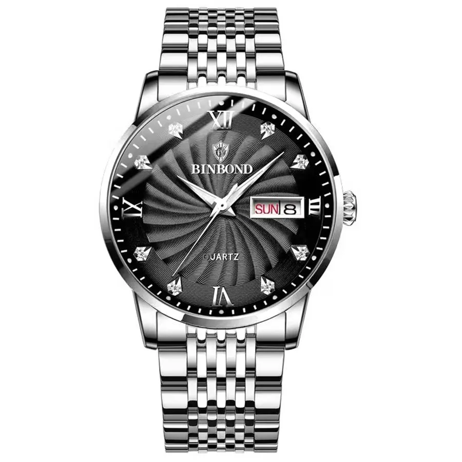 SteelLux Precision Calendar Quartz Casual Waterproof Watch
