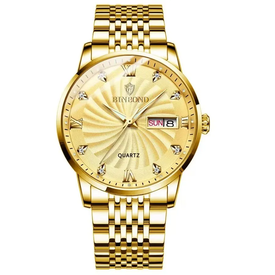 SteelLux Precision Calendar Quartz Casual Waterproof Watch