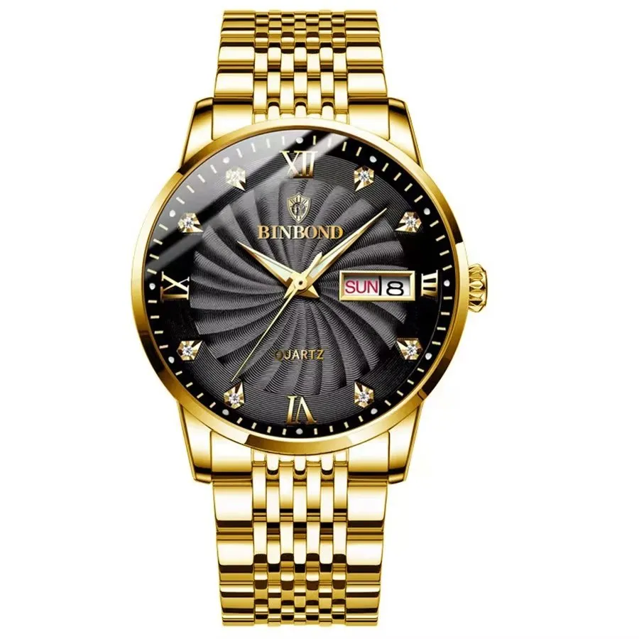 SteelLux Precision Calendar Quartz Casual Waterproof Watch