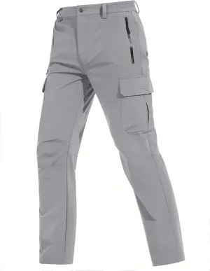 TACVASEN Men's Cargo Pants 5 Pockets Water Resistant Lightweight Quick Dry Ripstop Stretch Pants for Hiking Work Travel