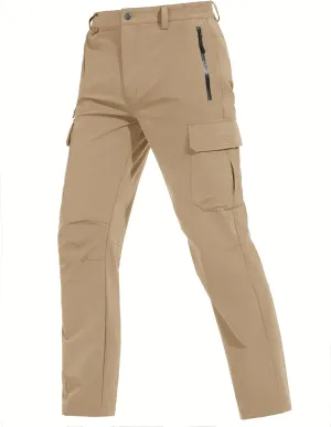 TACVASEN Men's Cargo Pants 5 Pockets Water Resistant Lightweight Quick Dry Ripstop Stretch Pants for Hiking Work Travel