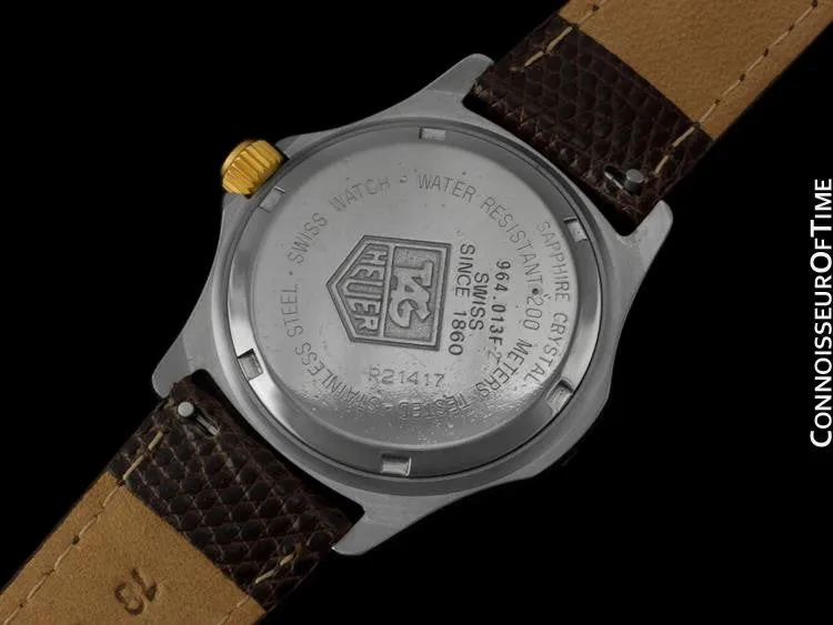 Tag Heuer Professional 2000 Mens Midsize Diver Watch - Stainless Steel & 18K Gold Plated