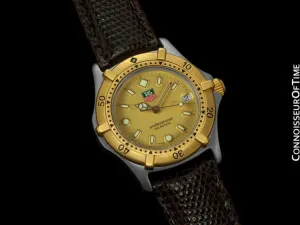 Tag Heuer Professional 2000 Mens Midsize Diver Watch - Stainless Steel & 18K Gold Plated