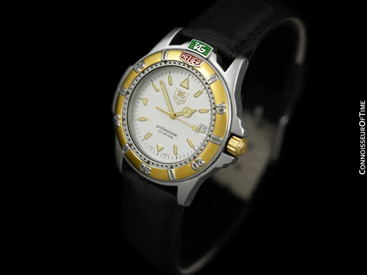 TAG Heuer Professional 4000 Full Size Mens Diver Watch - Stainless Steel & 18K Gold