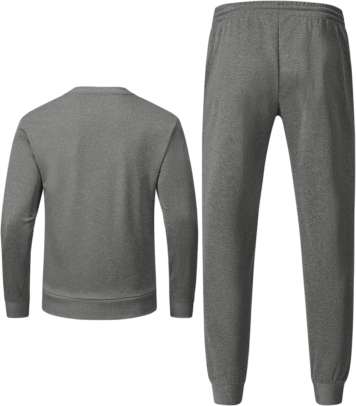 TBMPOY Mens Sweatsuits 2 Piece Set Tracksuits Jogging Outfits Long Sleeve Tops Jogger Pants Sweat Track Suits Casual Athletic
