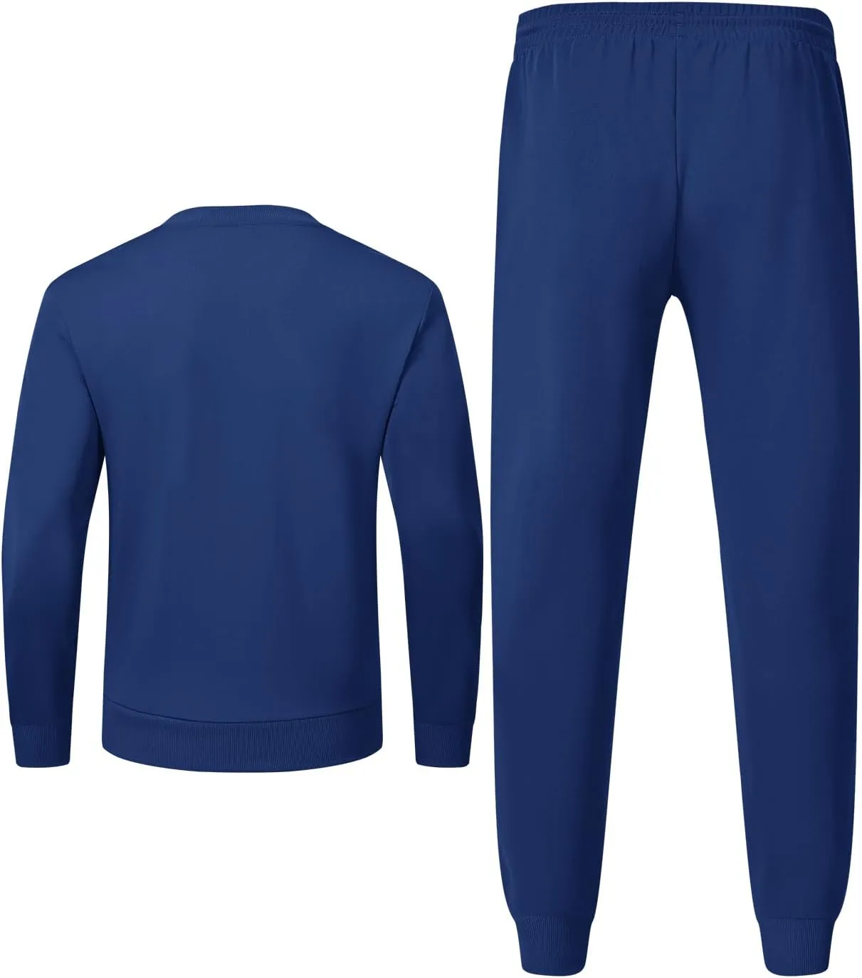 TBMPOY Mens Sweatsuits Tracksuits 2 Piece Set Jogging Outfits Long Sleeve Shirts Jogger Pants Sweat Track Suits Casual