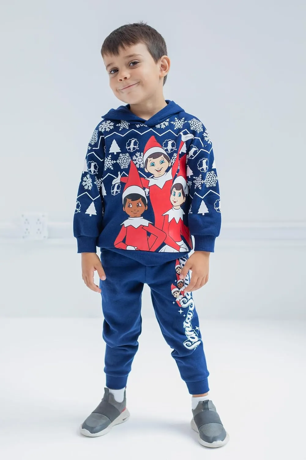 The Elf on the Shelf Fleece Pullover Hoodie and Pants Outfit Set Toddler to Big Kid