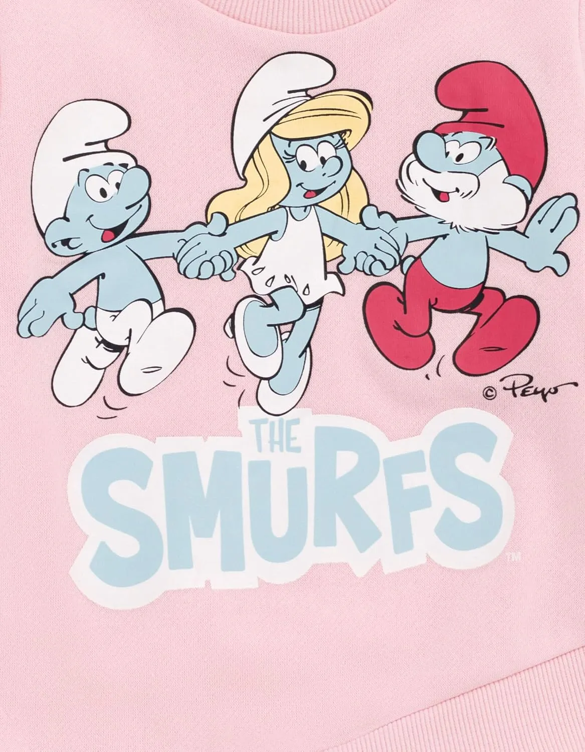 The Smurfs Crossover Fleece Sweatshirt and Pants Outfit Set Infant to Toddler Sizes (12 Months - 5T)