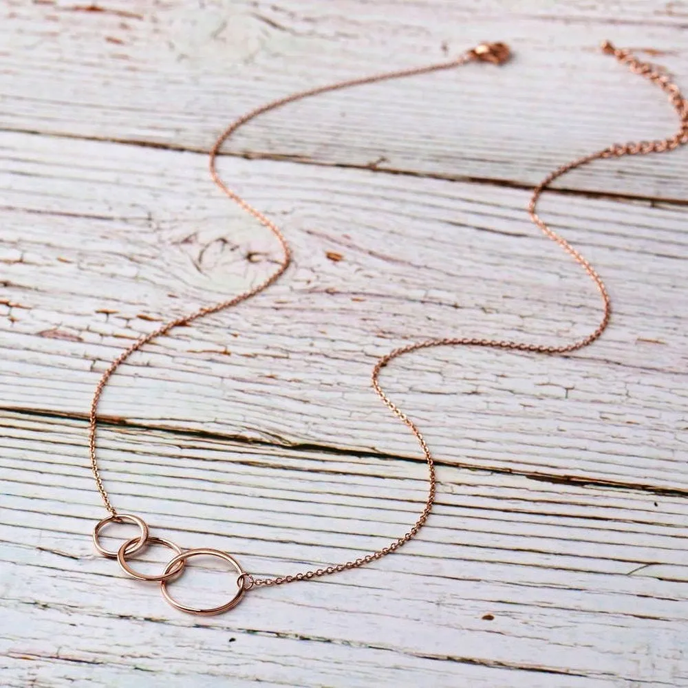 Three Generation Gift for Grandma, Mother, Daughter, Gift for Mom, Gift for Her, Gift for Mother's Day with Gift Box and Ship Next Day! [Silver Triple Infinity Cube , No-Personalized Card]