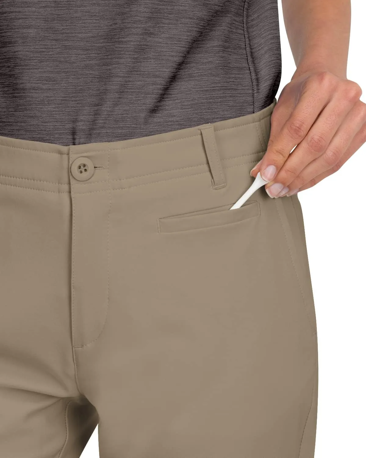 Three Sixty Six Womens Quick Dry Golf Pants - Front Coin Pocket, 4-Way Stretc, Anti-Odor & Moisture Wicking Fabric